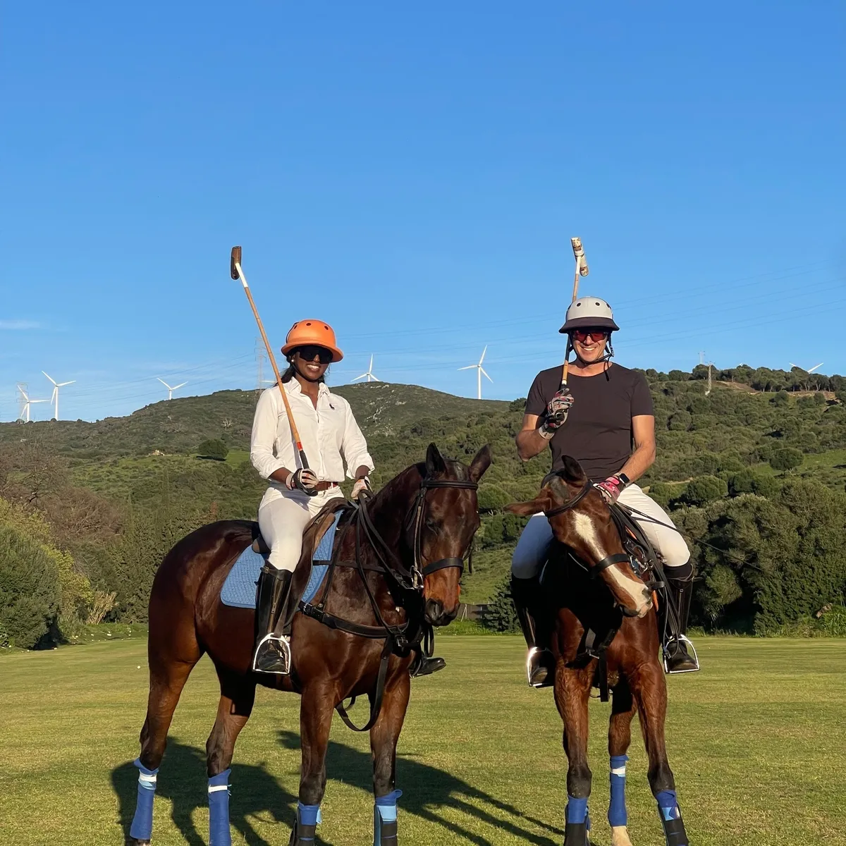 Polo game in play at Herencia Polo Sotogrande — chukker action